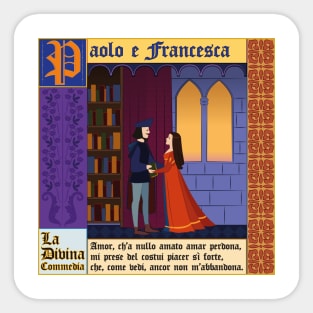 Paolo e Francesca Sticker